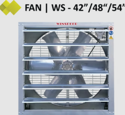 Galvanized industrial exhaust fan